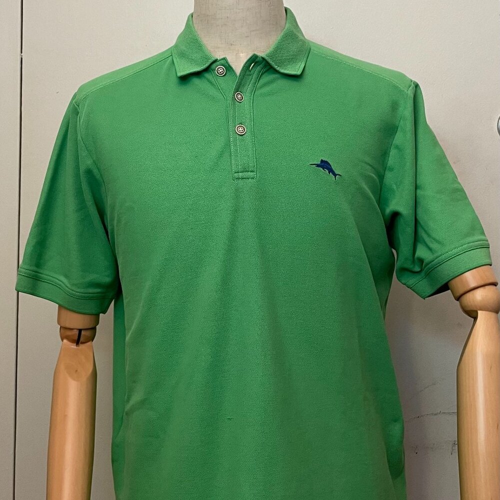Tommy Bahama Island Zone Men’s M Polo Shirt – Lime Green Supima Cotton Blend